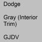 Preview: Dodge, Gray (Interior Trim), GJDV.